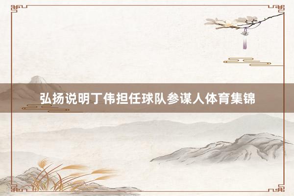 弘扬说明丁伟担任球队参谋人体育集锦