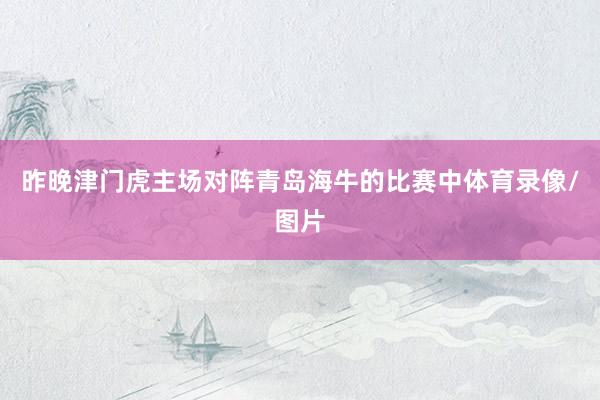 昨晚津门虎主场对阵青岛海牛的比赛中体育录像/图片