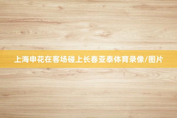 上海申花在客场碰上长春亚泰体育录像/图片
