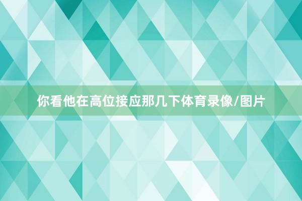 你看他在高位接应那几下体育录像/图片