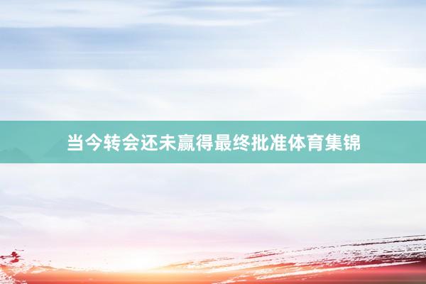 当今转会还未赢得最终批准体育集锦