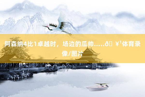 阿森纳4比1卓越时，场边的瓜帅.....🥹体育录像/图片