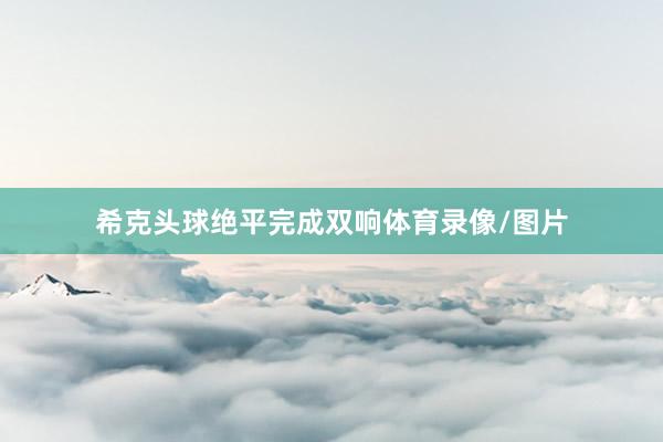 希克头球绝平完成双响体育录像/图片
