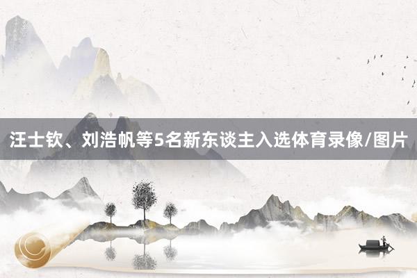 汪士钦、刘浩帆等5名新东谈主入选体育录像/图片