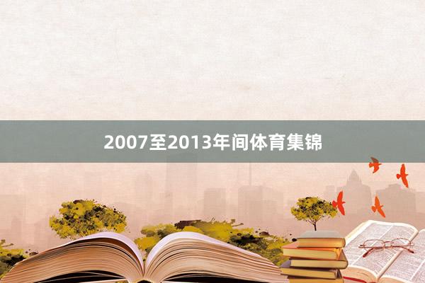 2007至2013年间体育集锦