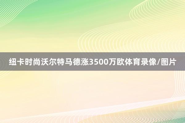 纽卡时尚沃尔特马德涨3500万欧体育录像/图片